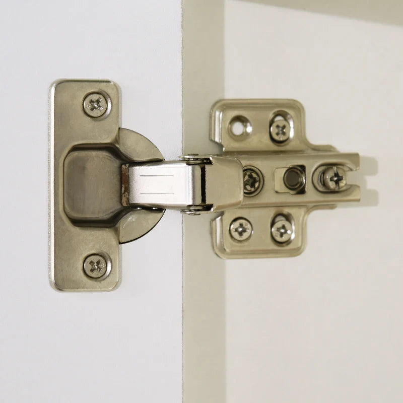 Coluna Casa de Banho Armário Auxiliar Casa de Banho de 5 Níveis com Prateleiras Ajustáveis Armário Multiusos para Duches Casa de Banho 30x33x165cm Branco
