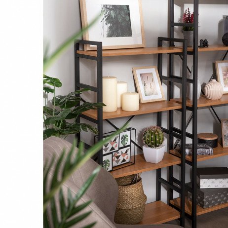 Estante Kerri com 4 Prateleiras - Design Industrial