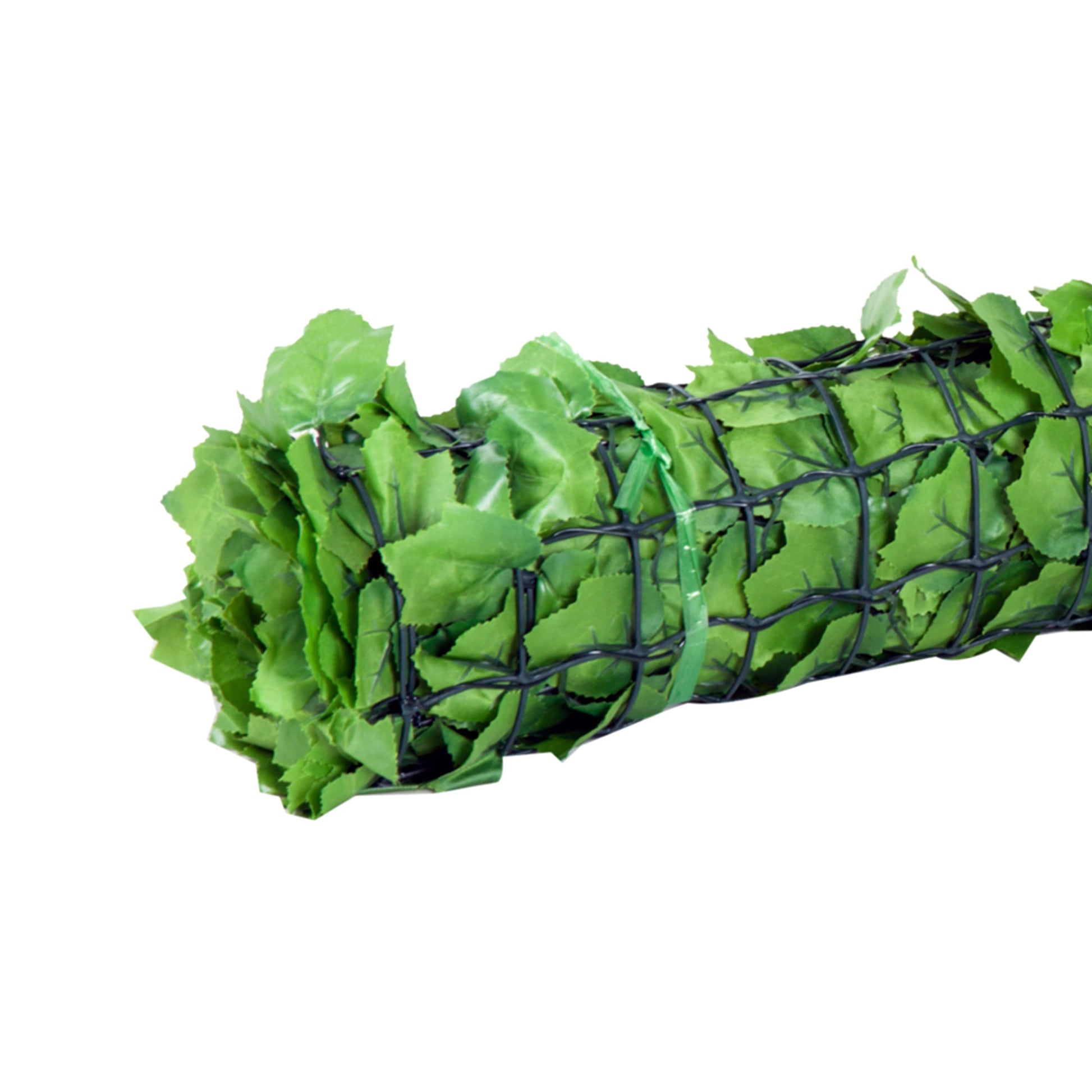 Vedação Artificial em Rolo 3m Vedação de Privacidade para Balcão Jardim Exterior Planta Decorativa de Parede PE Verde
