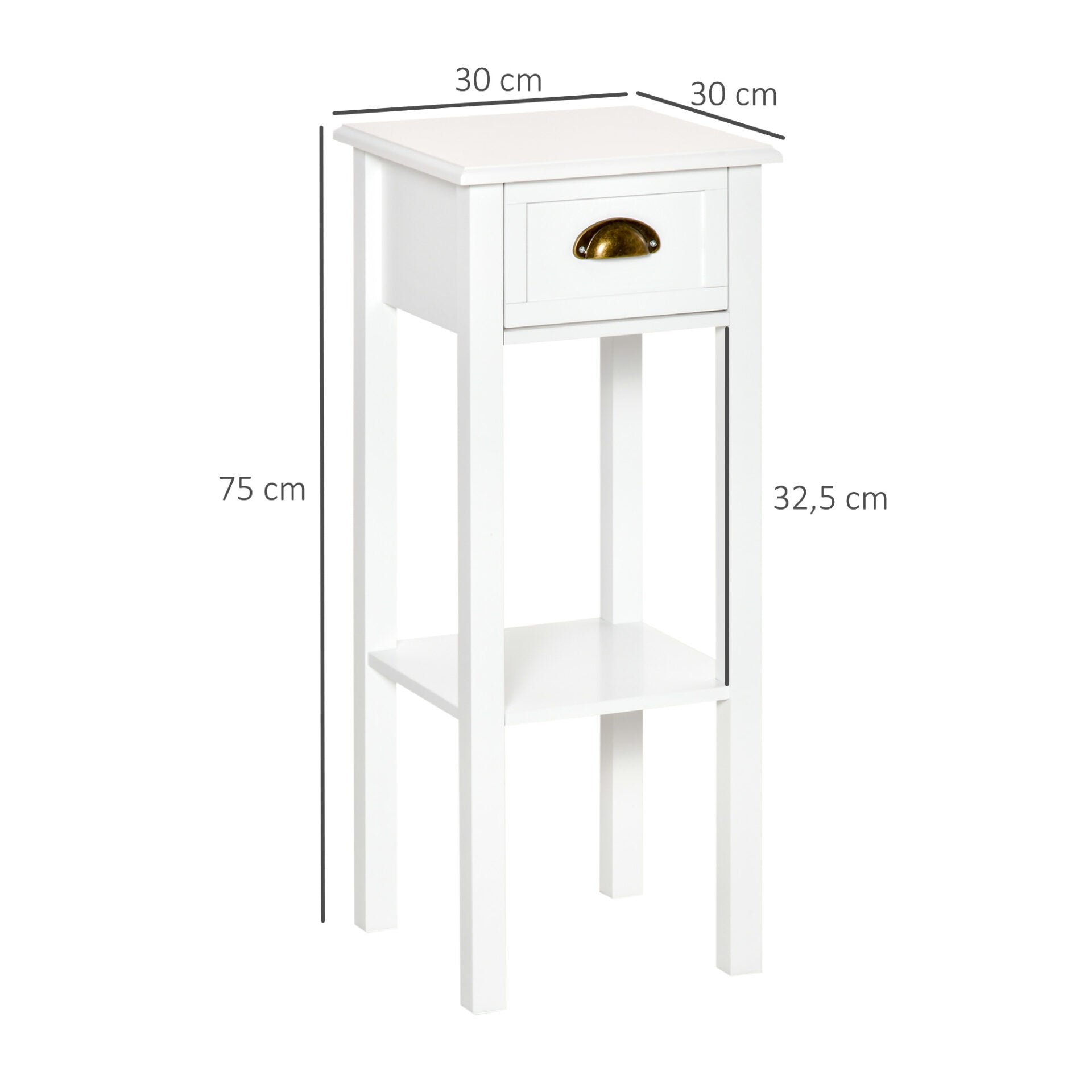 Mesa de Apoio com Gaveta - Design Clássico - Leva-Me Contigo - Móveis & Decoração