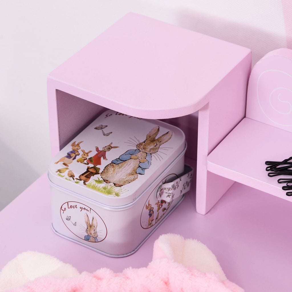 Toucador Infantil Rapunzel com Banquinho - Design Moderno - Leva-Me Contigo - Móveis & Decoração