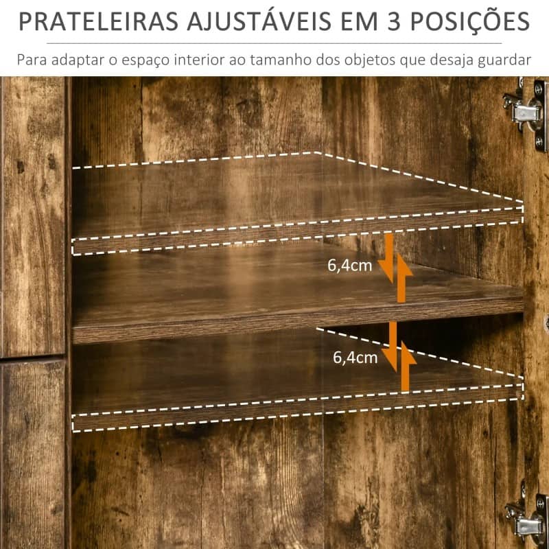 Aparador Woods - Design Rústico - Leva-Me Contigo - Móveis & Decoração