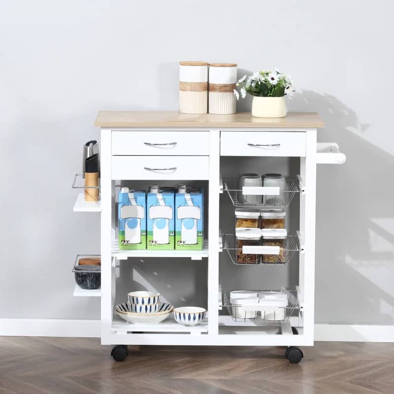 Carrinho de Cozinha Kore - Design Moderno - Leva-Me Contigo - Móveis & Decoração
