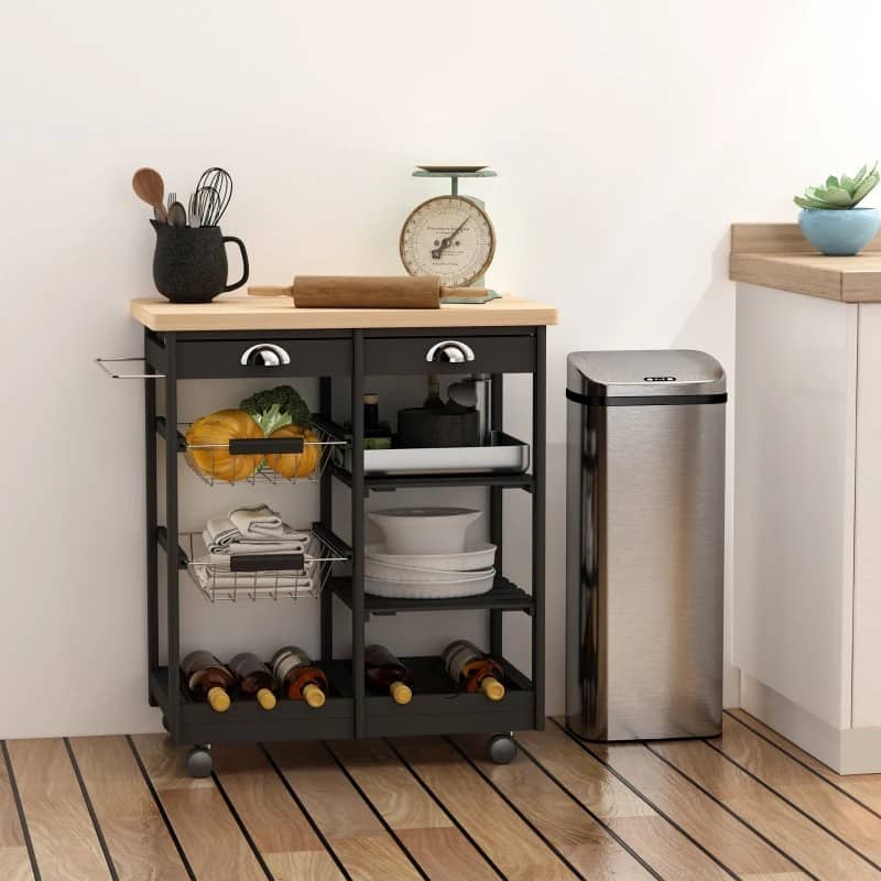 Carrinho de Cozinha Ruden - Design Vintage - Leva-Me Contigo - Móveis & Decoração