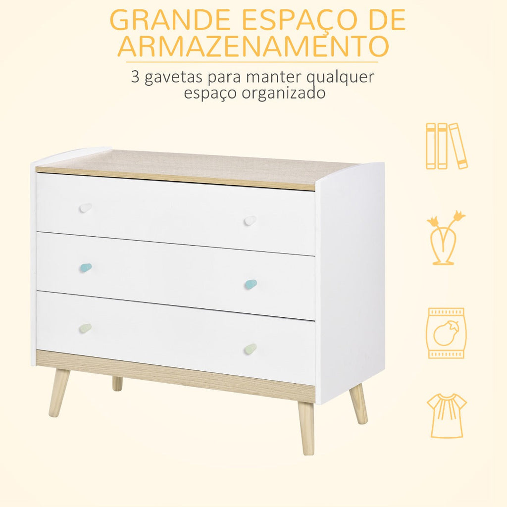 Cómoda Infantil Dora - Design Nórdico - Leva-Me Contigo - Móveis & Decoração