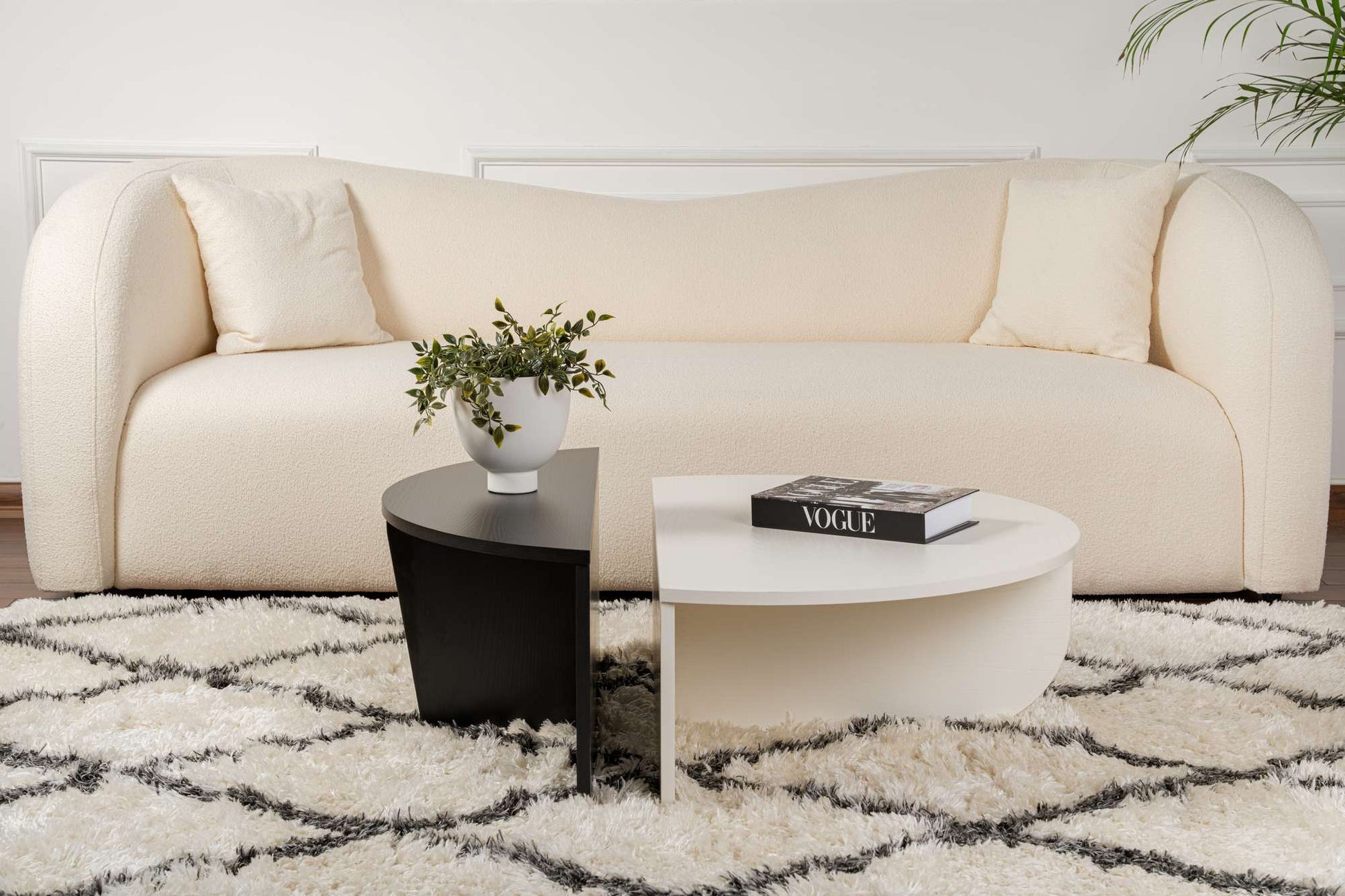 Mesa de Centro "Orion" – Preto, Conjunto Modular, 90x60x30 cm, Design Sofisticado
