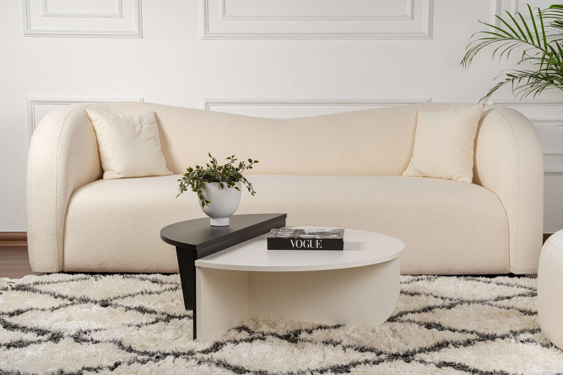 Mesa de Centro "Orion" – Preto, Conjunto Modular, 90x60x30 cm, Design Sofisticado