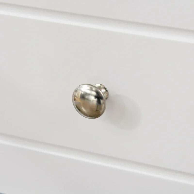Armário de Cozinha Móvel Auxiliar com 4 Portas de Vidro Temperado Gaveta e Prateleiras Ajustáveis para Sala de Estar Sala de Jantar 74x35,5x181,5 cm Branco
