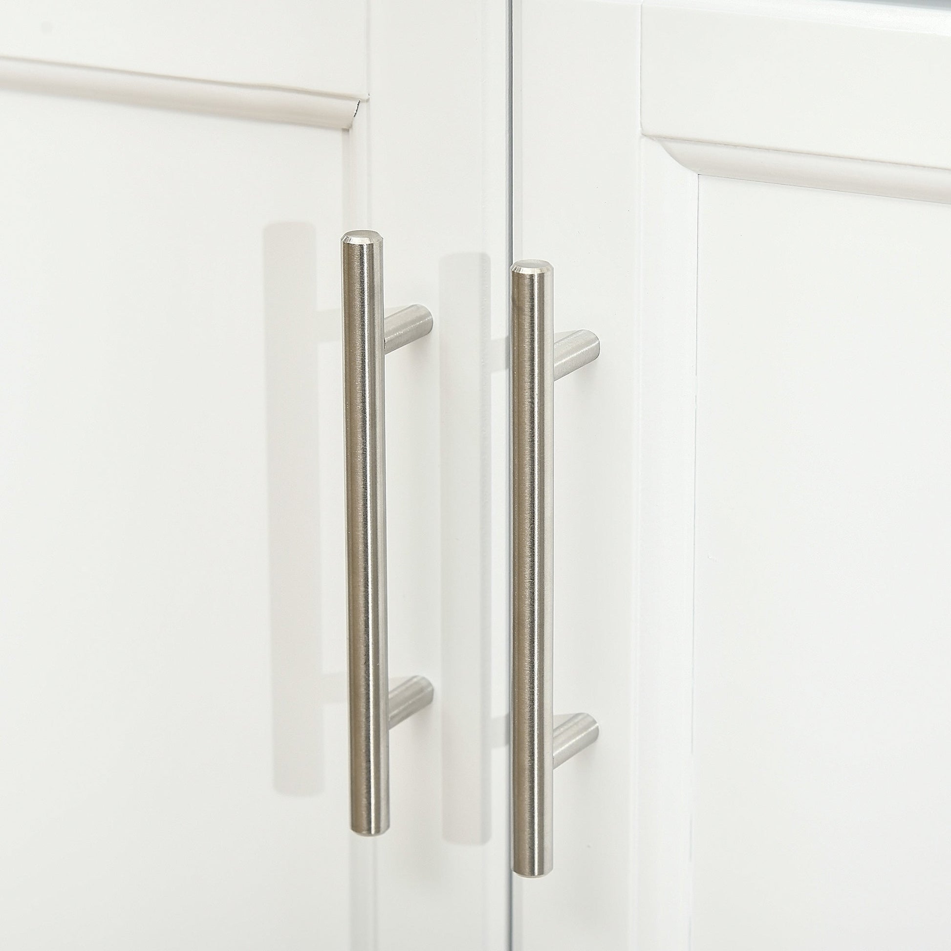 Ilha de Cozinha Móvel Auxiliar de Cozinha Moderno com 4 Rodas Gaveta Barra Suporte para Temperos e Prateleira Ajustável 83,5x45,7x90,5 cm Branco