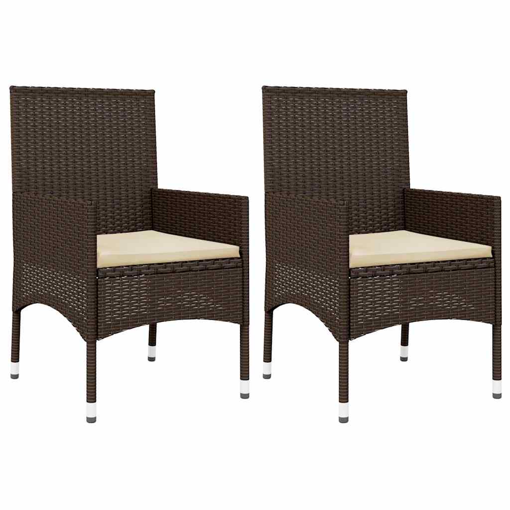 4 pcs conjunto lounge jardim c/ almofadões vime PE castanho - A minha loja