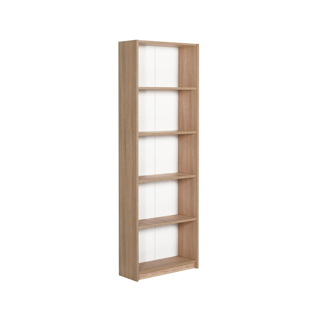 Estante “Nörda” — 64x26x182 cm — Design Moderno em Carvalho Sonomo com Prateleiras Abertas