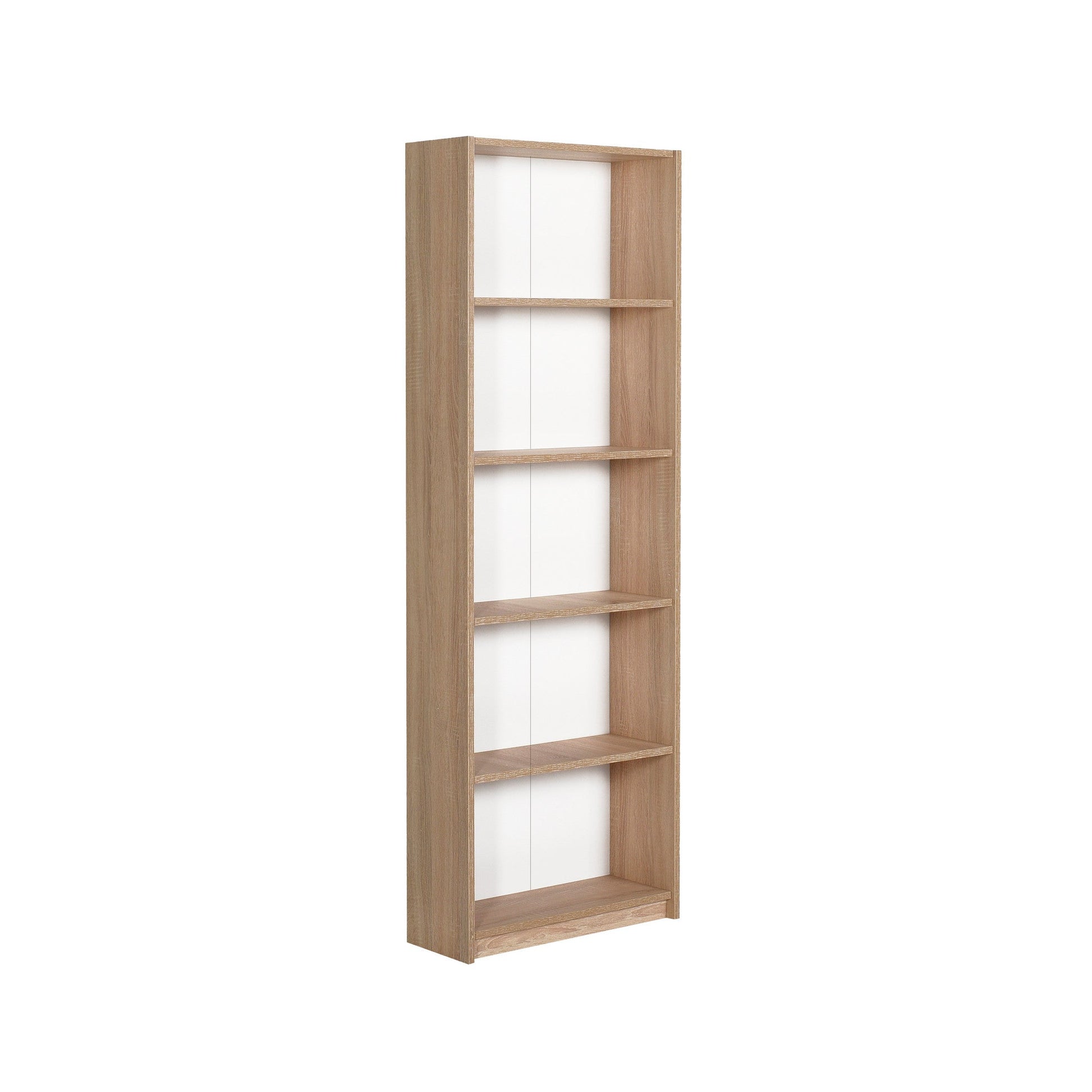Estante “Nörda” — 64x26x182 cm — Design Moderno em Carvalho Sonomo com Prateleiras Abertas