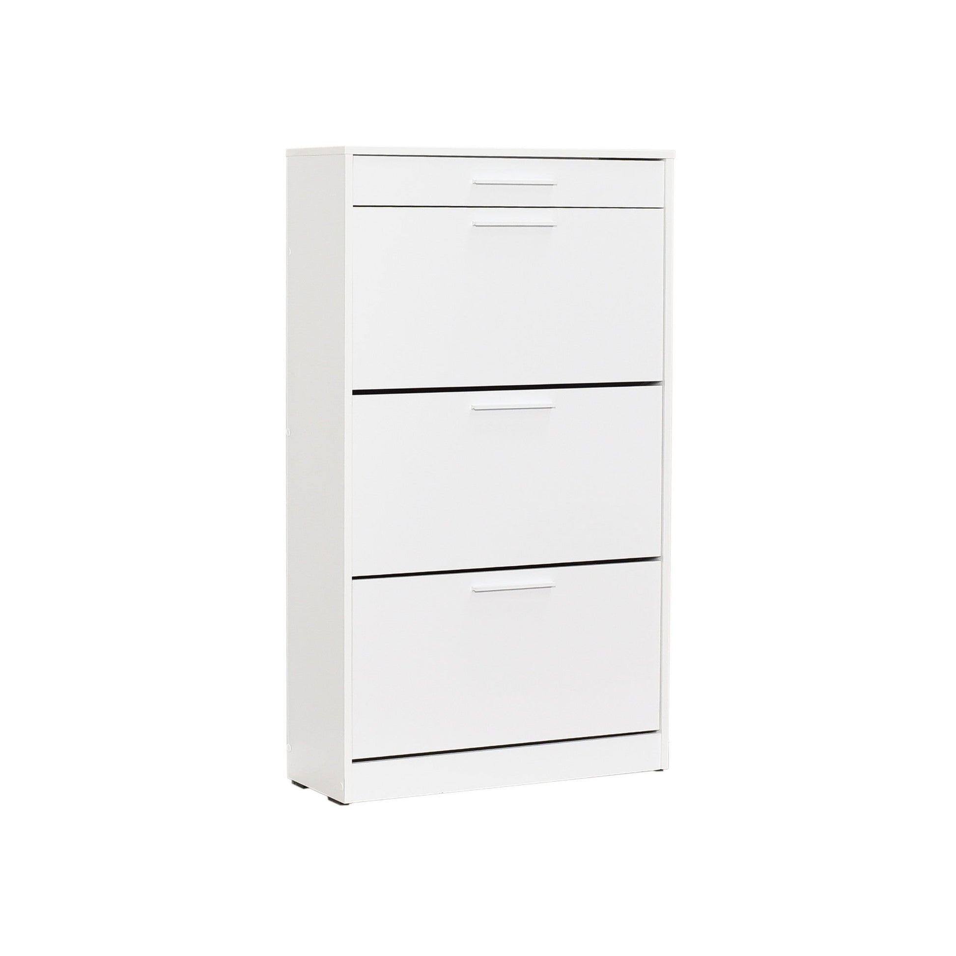 Sapateira "Diamond" - 75 x 128 x 29 cm - Branco e Diamante - Design Moderno
