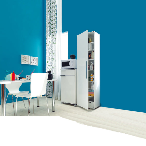 Armário Multiusos "Alto" - Branco - 50x187x35cm - Design Moderno