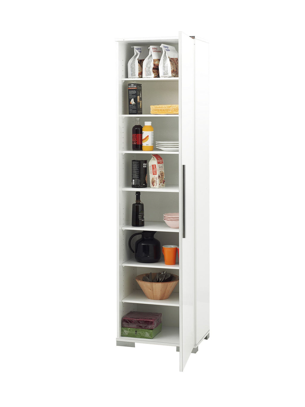 Armário Multiusos "Alto" - Branco - 50x187x35cm - Design Moderno