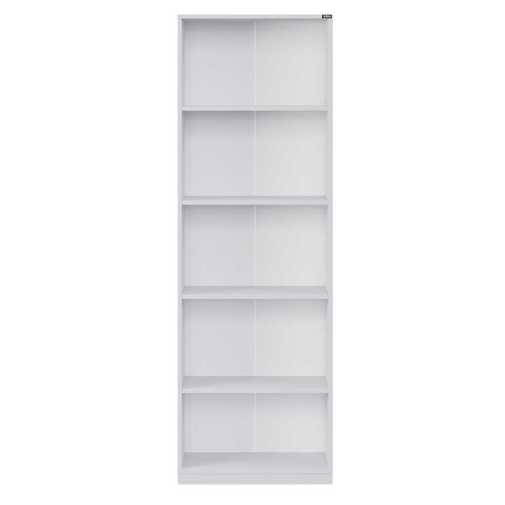 Estante “Lumi” — 64x26x182 cm — Design Moderno em Branco com Prateleiras Abertas e Fixação à Parede