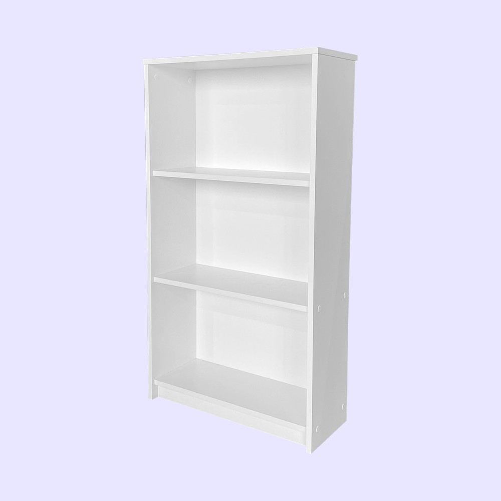 Estante “Milla” — 58x23x106 cm — Design Moderno em Branco com Prateleiras Abertas e Fixação à Parede