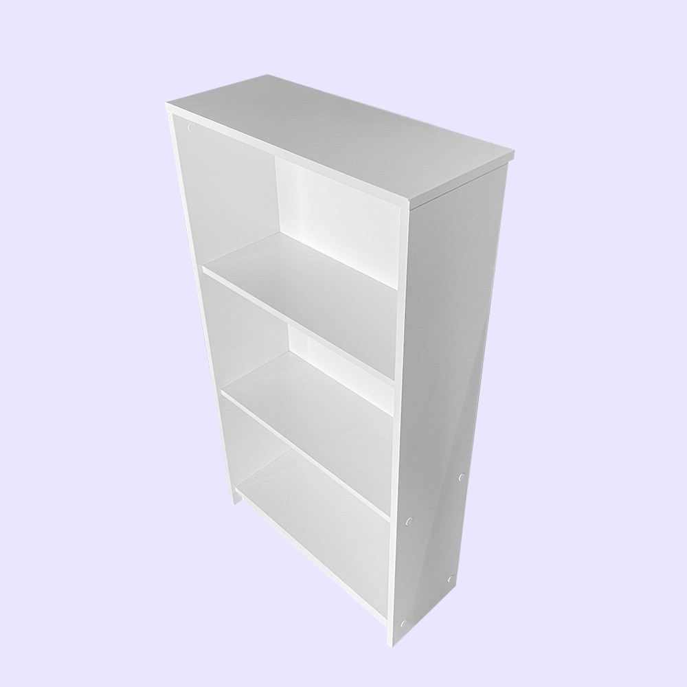 Estante “Milla” — 58x23x106 cm — Design Moderno em Branco com Prateleiras Abertas e Fixação à Parede
