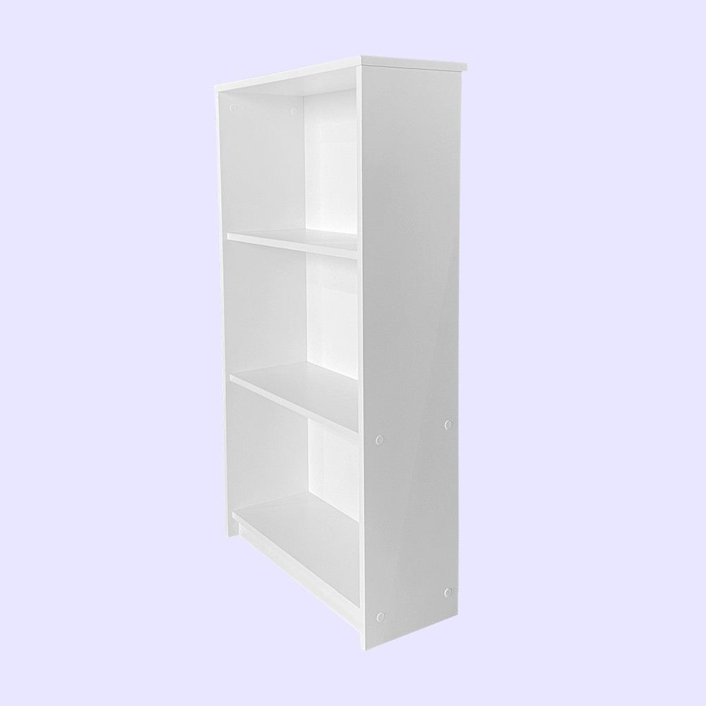 Estante “Milla” — 58x23x106 cm — Design Moderno em Branco com Prateleiras Abertas e Fixação à Parede