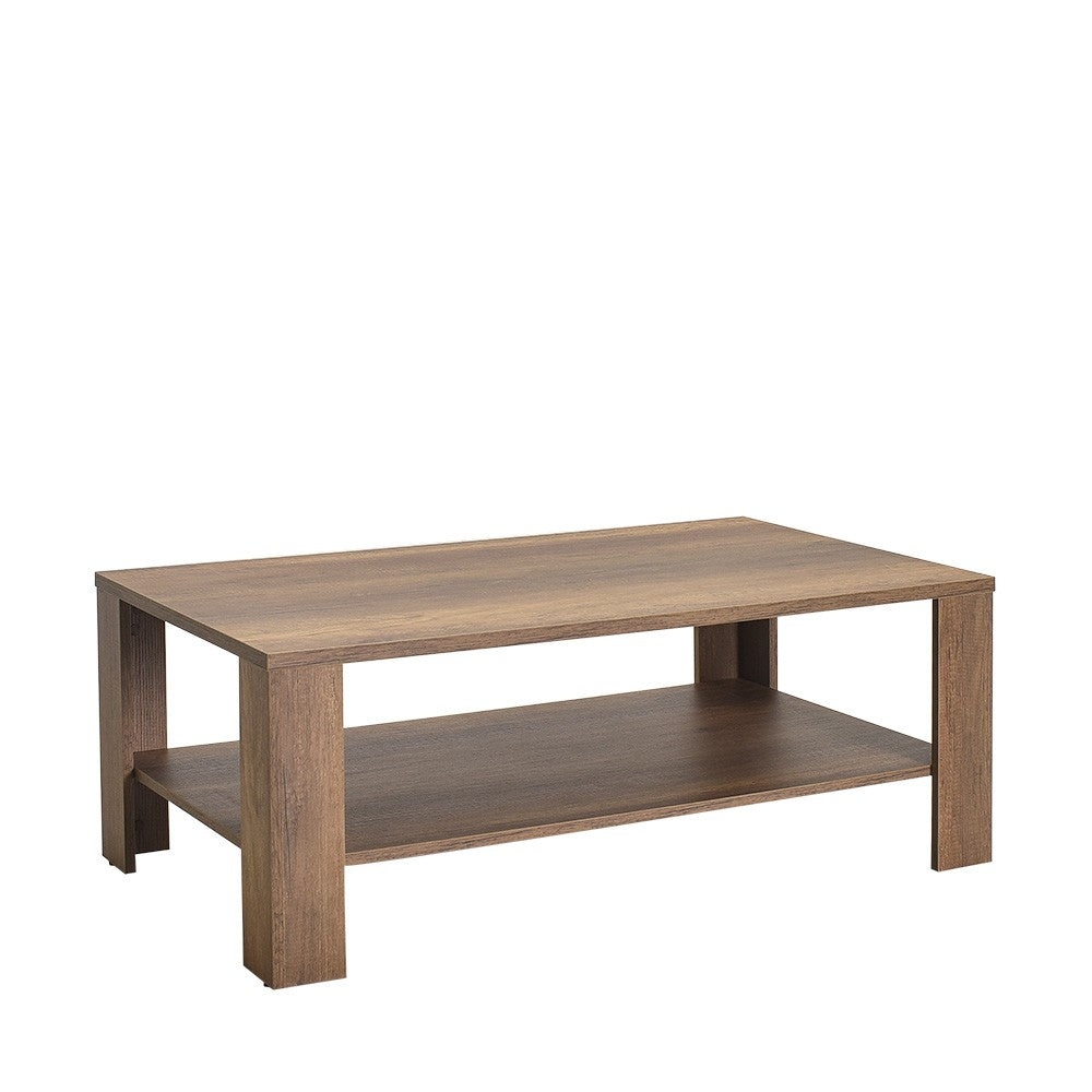Mesa de Centro "Luz" - Nogueira - 110x42x65cm - Design Moderno