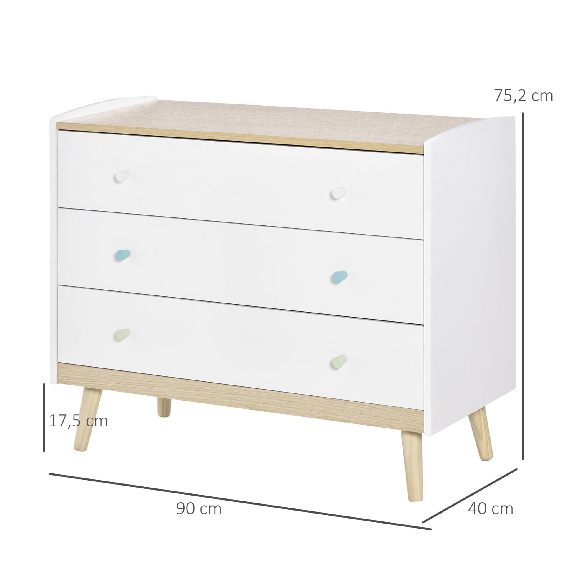 Cómoda Infantil Dora - Design Nórdico - Leva-Me Contigo - Móveis & Decoração