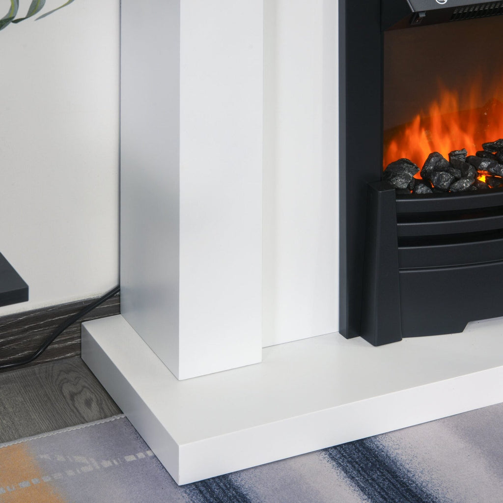 Lareira Elétrica Embutida com Temporizador e Chama/Lenha Realista - Design Moderno - Leva-Me Contigo - Móveis & Decoração