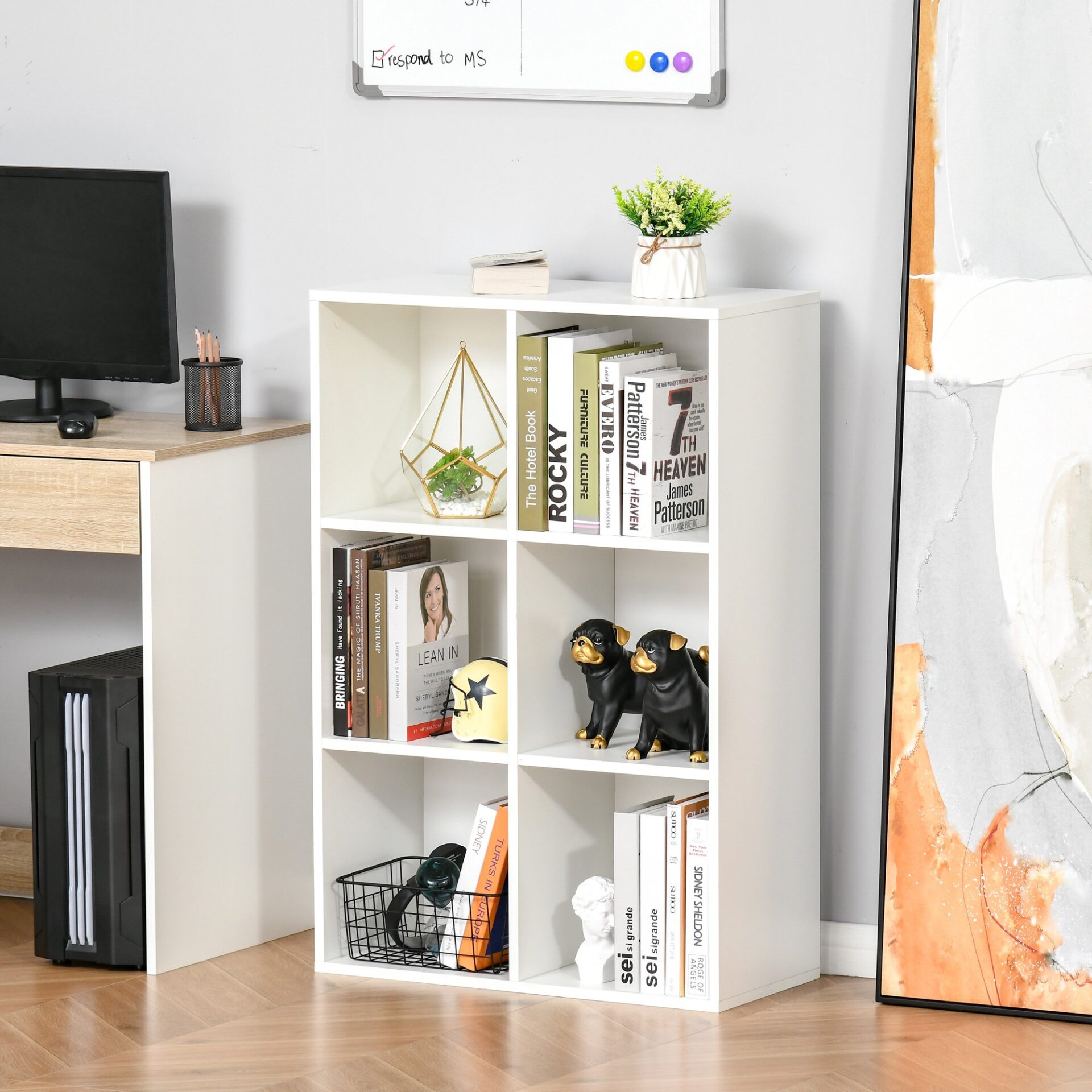 Estante Cube - Branco - Design Minimalista - Leva-Me Contigo - Móveis & Decoração