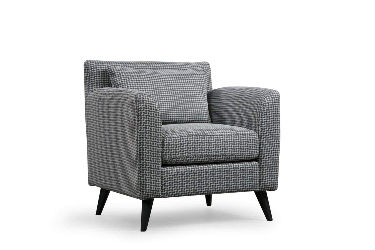 Poltrona de Descanso "Nordic" - Padrão Preto e Branco - Design Nórdico