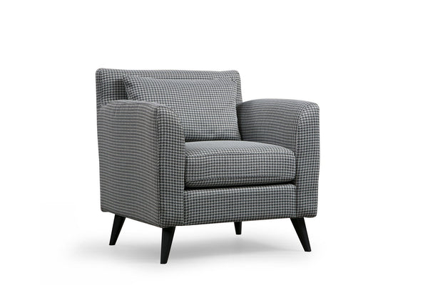 Poltrona de Descanso "Nordic" - Padrão Preto e Branco - Design Nórdico