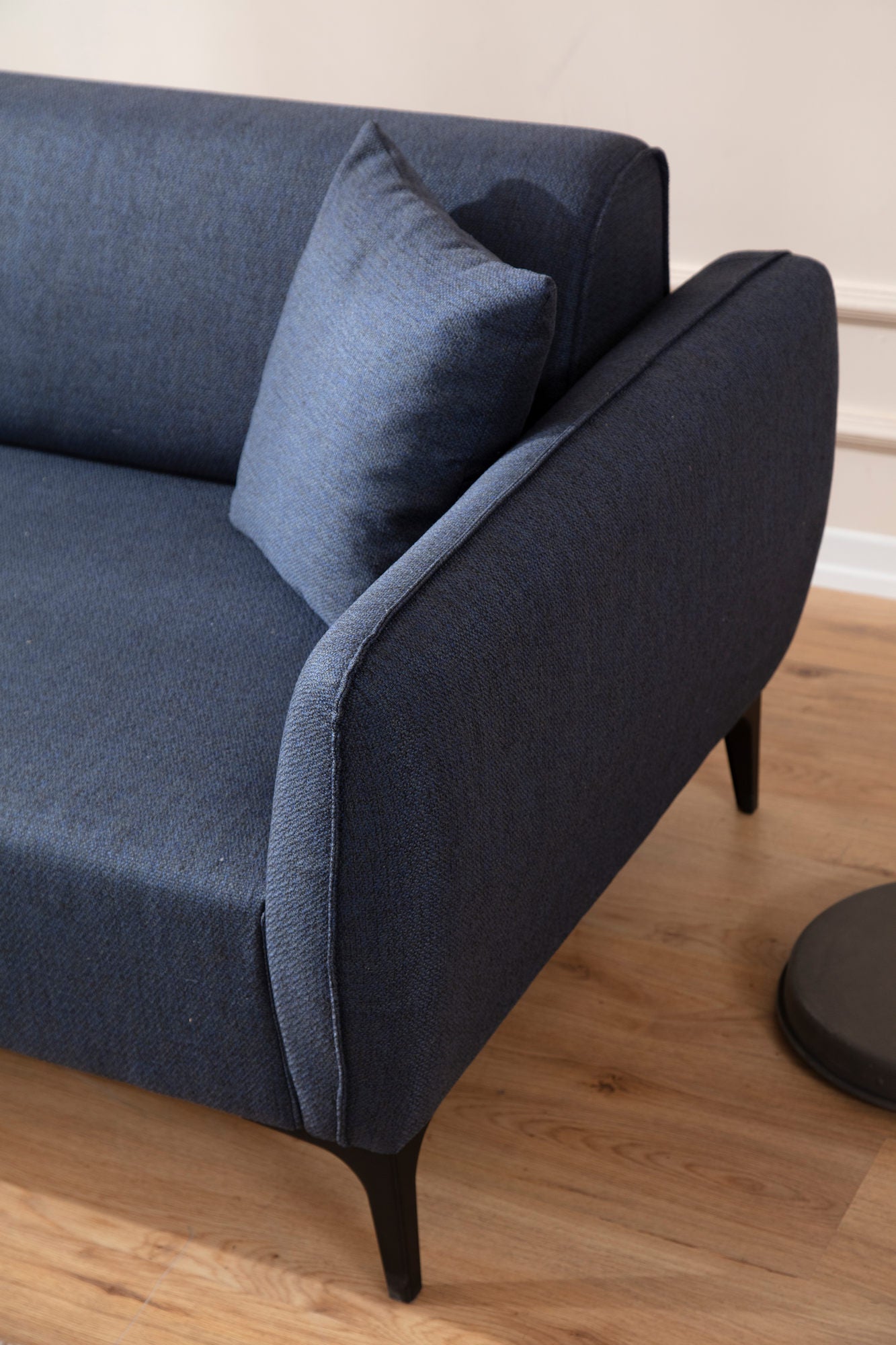 Sofá "Belissimo" Chaise Longue de 3 Lugares – Azul – 270x140x95 cm – Design Moderno