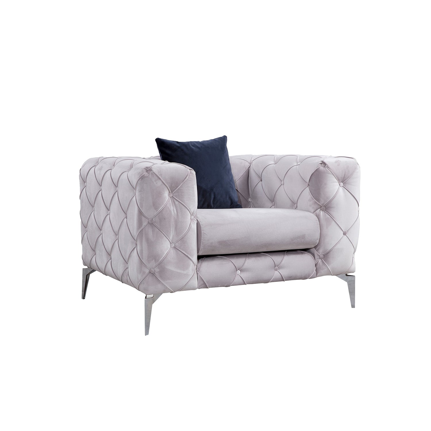 Poltrona "Como" – Design Moderno – Cinzento