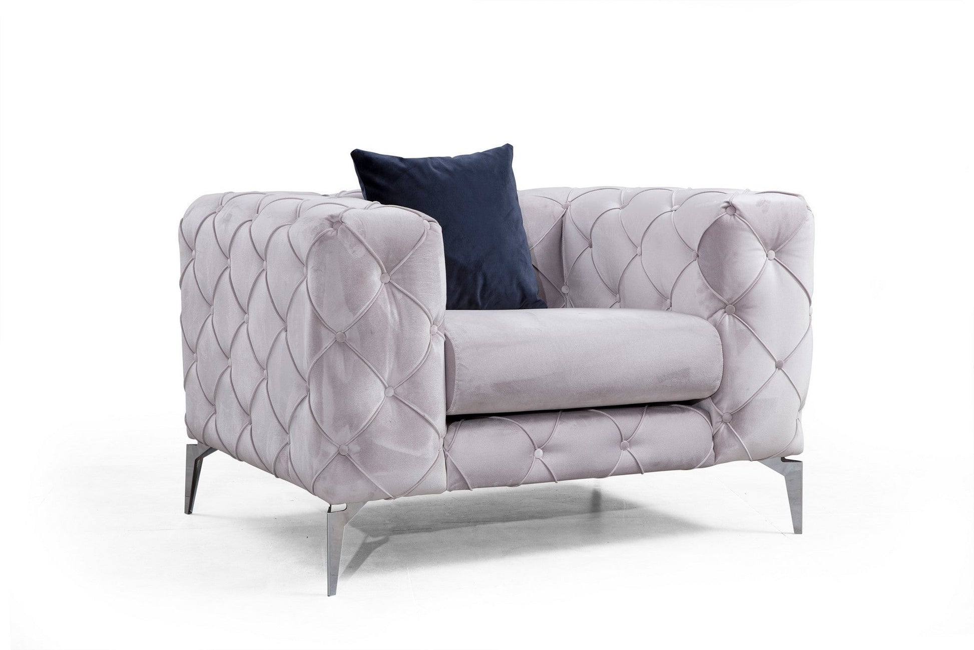 Poltrona "Como" – Design Moderno – Cinzento