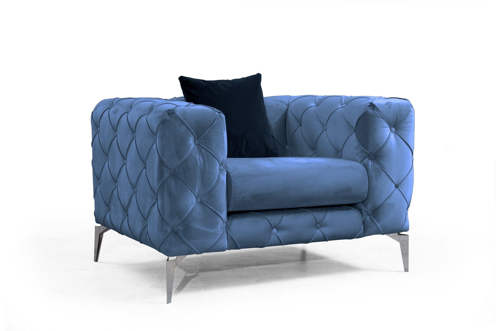Poltrona "Azul LUX" – 108x90x73 cm – Cor Azul - Design Moderno
