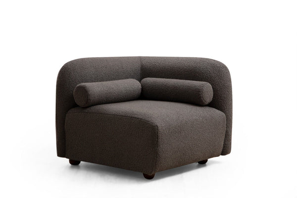 Poltrona "Viktor" – 90x90x74 cm – Cor Cinzento Escuro - Design Moderno