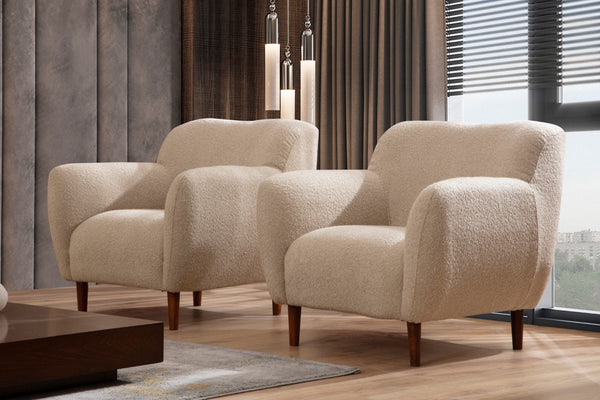 Poltrona "Napoli" – Design Moderno – Cappuccino