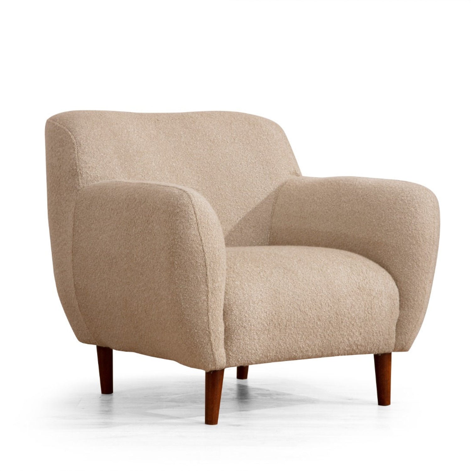 Poltrona "Napoli" – Design Moderno – Cappuccino
