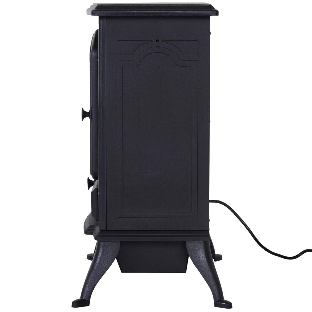 Lareira Elétrica Vertical com Aquecimento com Chama e Lenha Decorativa - Design Clássico - Leva-Me Contigo - Móveis & Decoração