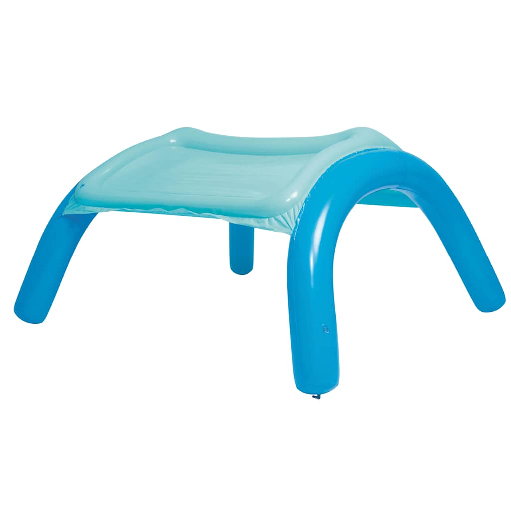 Piscina de brincar com toldo azul 140x140x114 cm