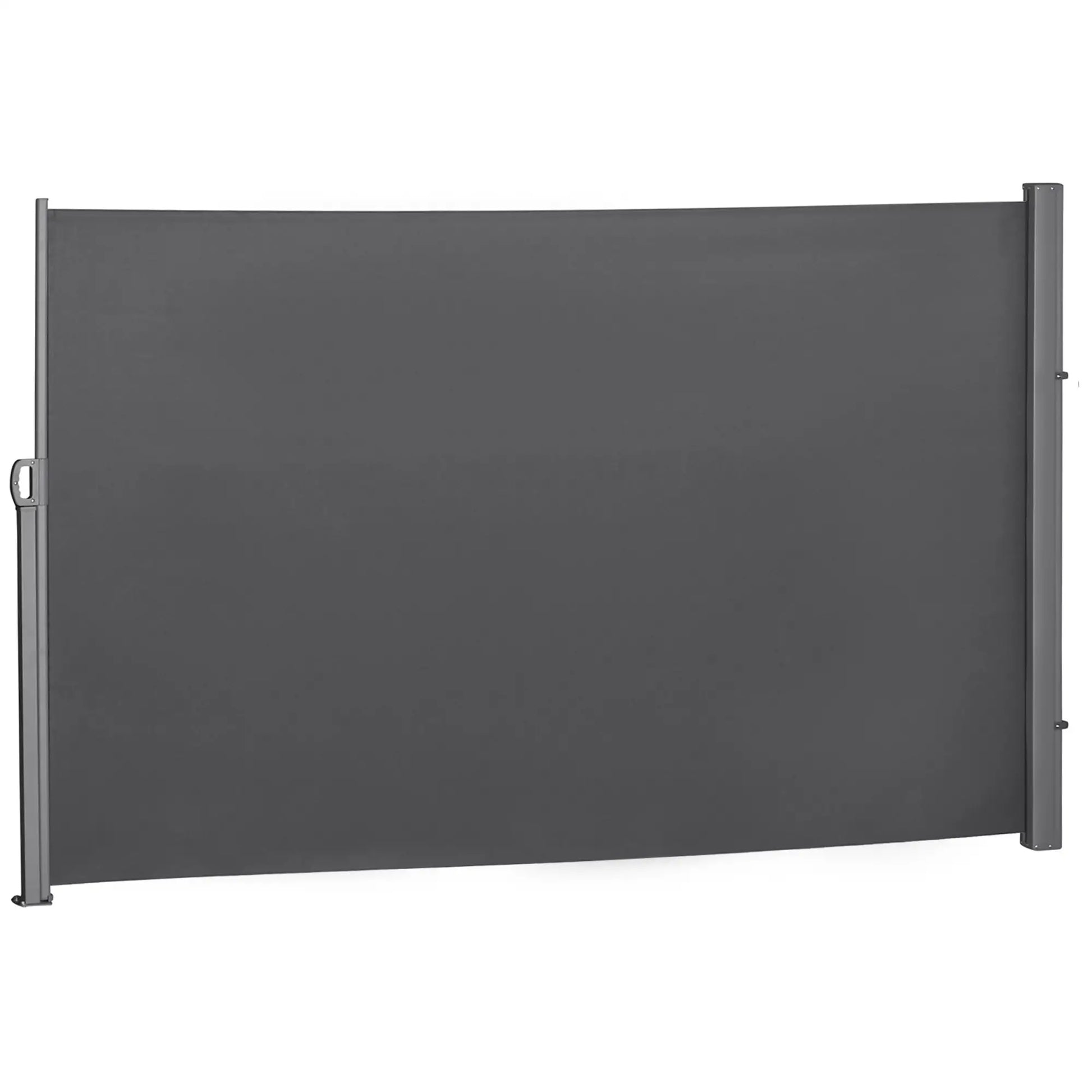 Toldo Lateral Retrátil para Terraço Pátio ou Jardim Toldo de Privacidade para Exterior Dobrável 300x180cm Cinza