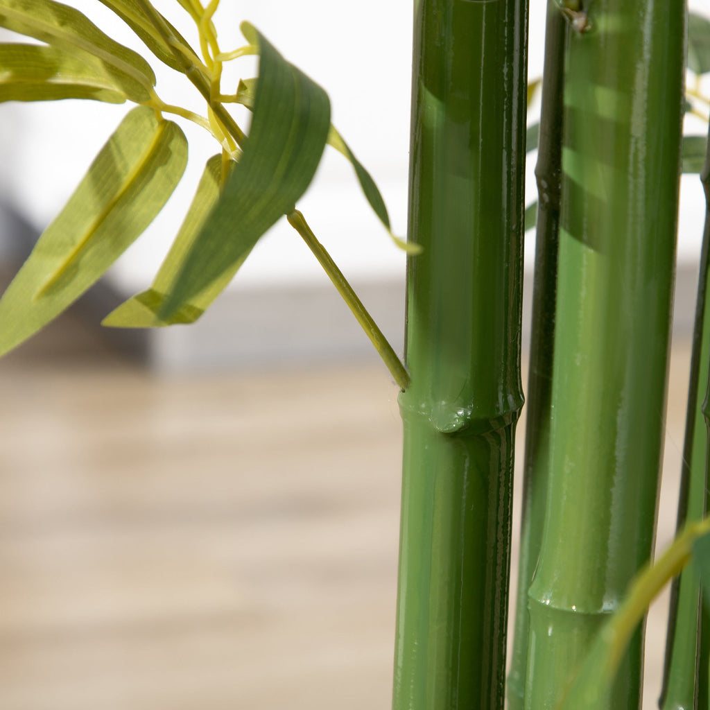 Planta Artificial Bambu em Vaso 180cm Bambu Artificial para Interiores e Exteriores Decoração de Sala de Estar Escritório Ø17x180 cm Verde