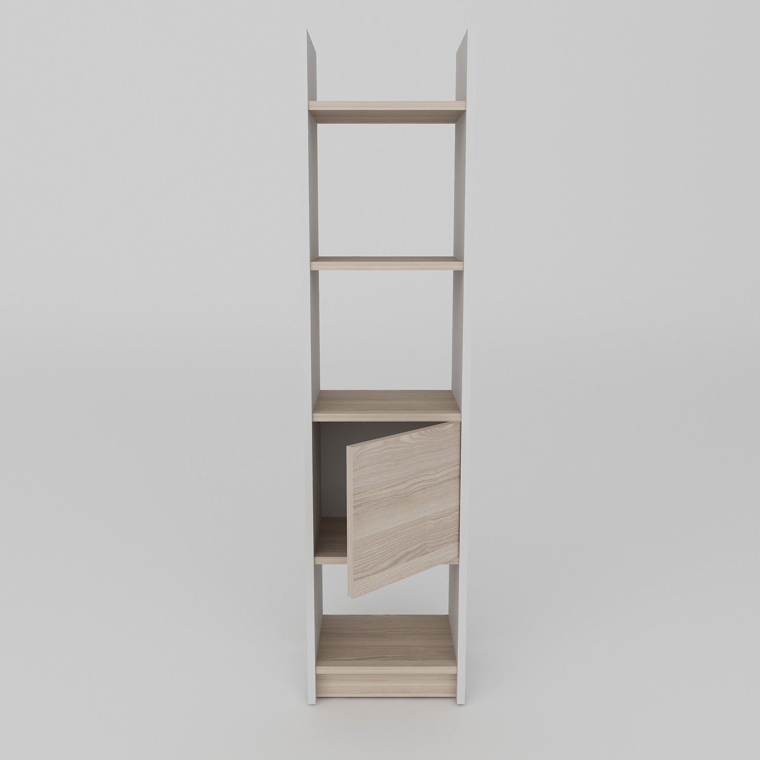 Estante Esbi com Prateleiras Abertas e Arrumação – 150x33,1x29,5 cm – Branco e Córdoba - Design Moderno