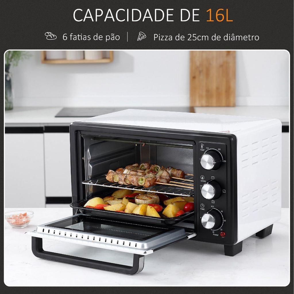 Mini Forno com 3 Modos de Aquecimento até 230ºC - Leva-Me Contigo - Móveis & Decoração