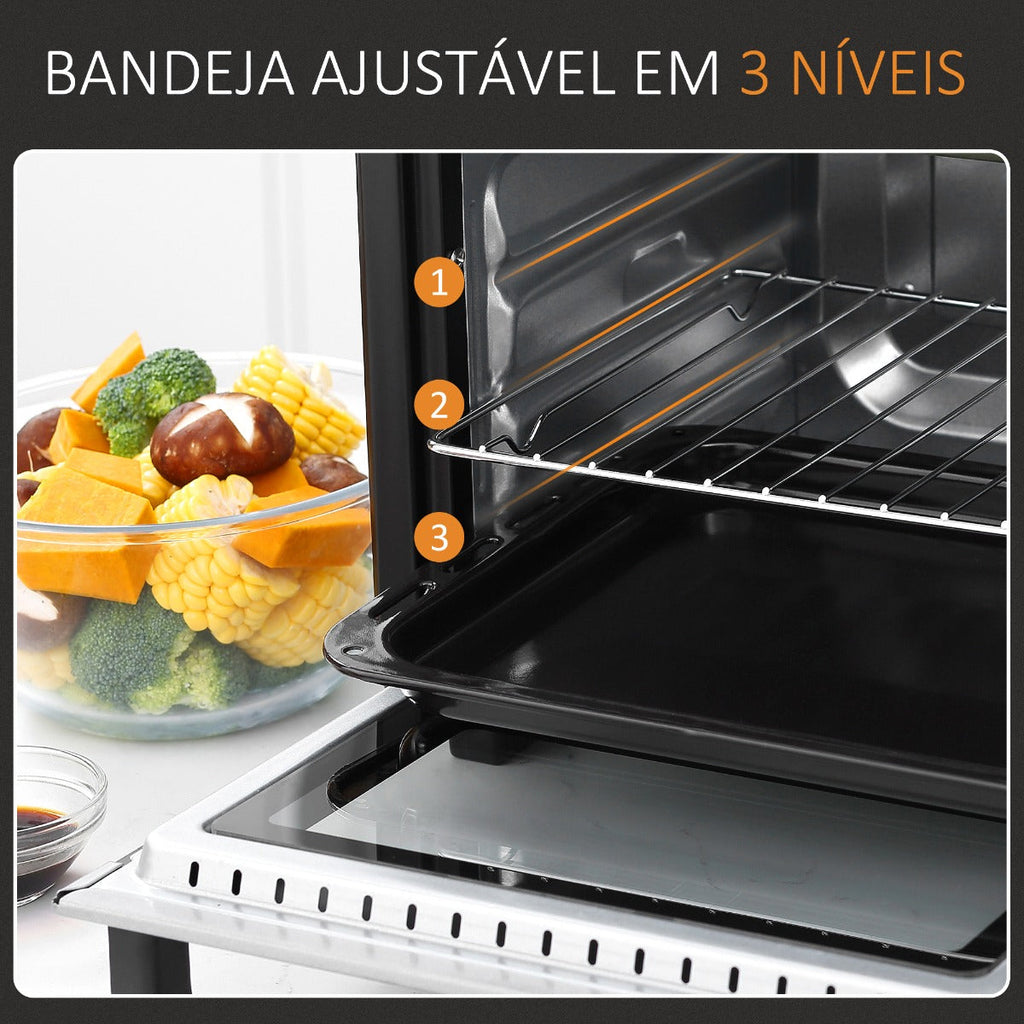 Mini Forno com 3 Modos de Aquecimento até 230ºC - Leva-Me Contigo - Móveis & Decoração