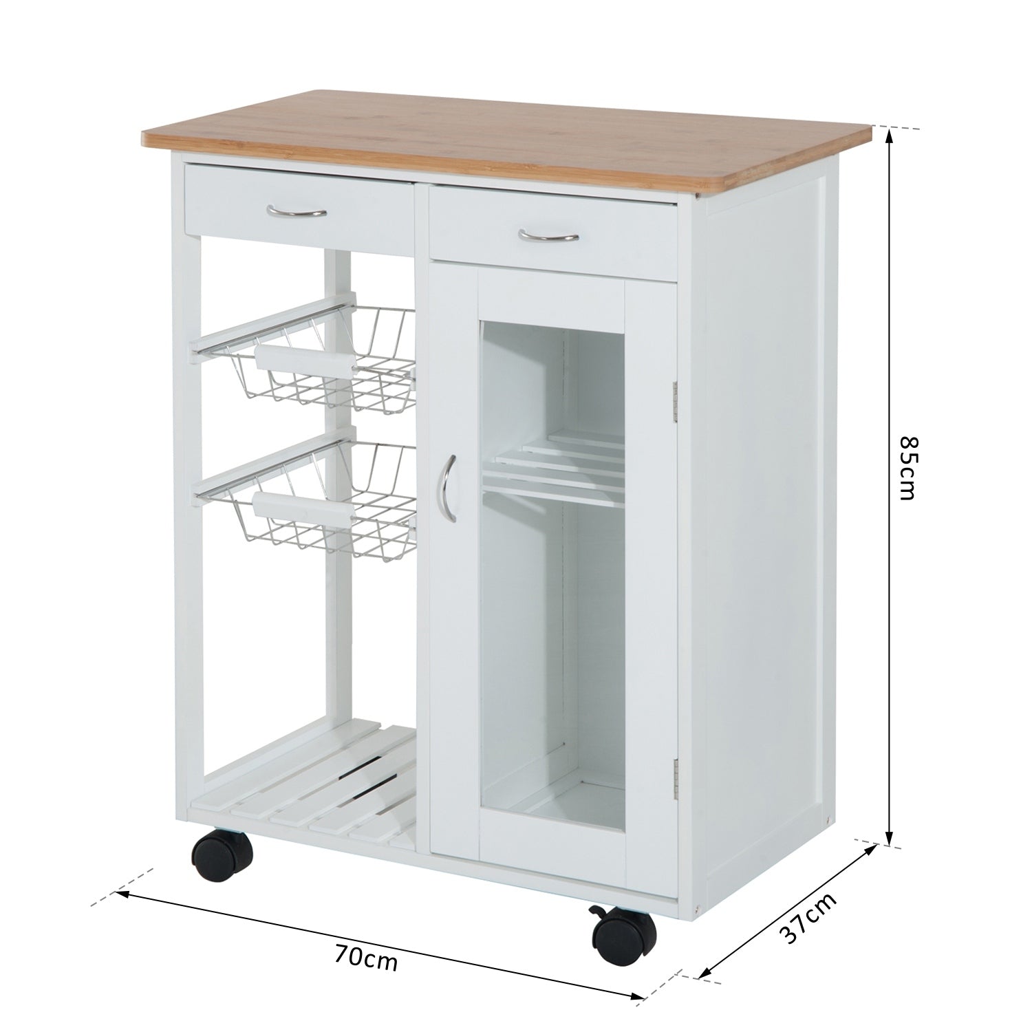 Carrinho de Cozinha Hallon - Design Contemporâneo - Leva-Me Contigo - Móveis & Decoração