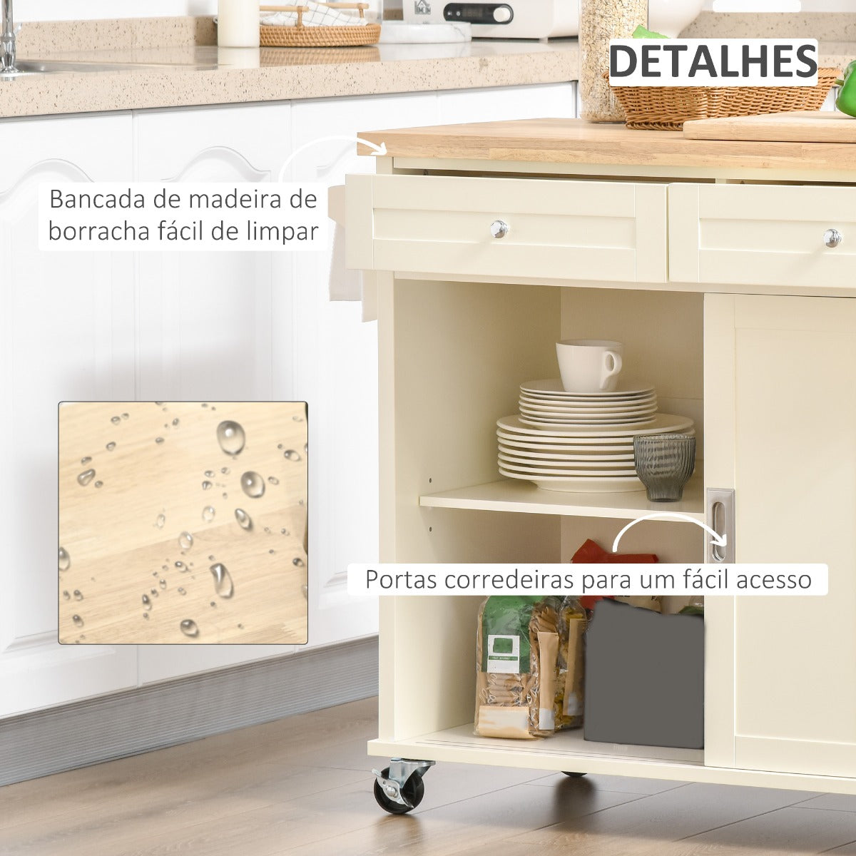 Ilha Bennit - Design Nórdico - Leva-Me Contigo - Móveis & Decoração