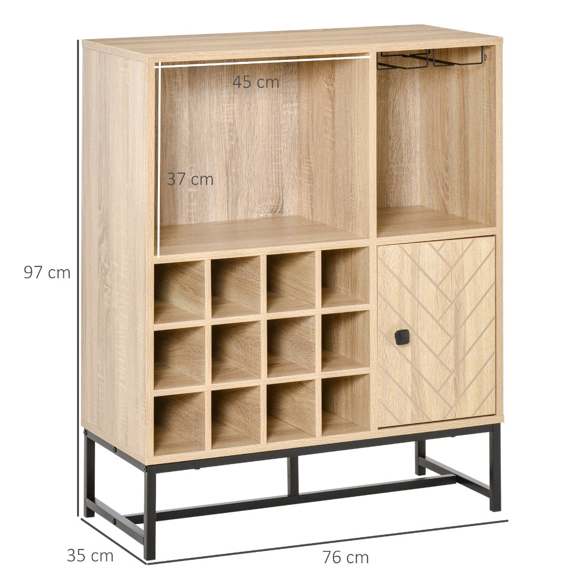 Móvel Perla com Garrafeira - Design Natura - Leva-Me Contigo - Móveis & Decoração
