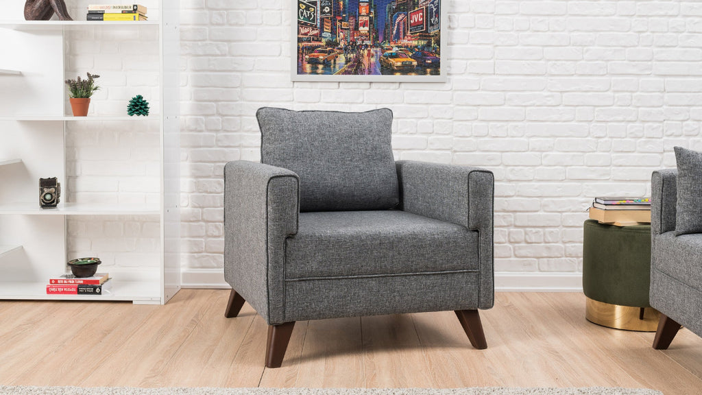Poltrona de Descanso "Monaco" – Cinzento - Design Moderno