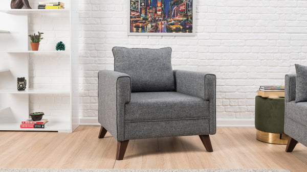 Poltrona de Descanso "Monaco" – Cinzento - Design Moderno