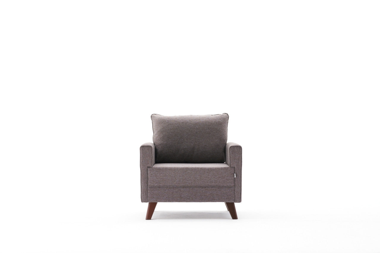 Poltrona de Descanso "Monaco" – Castanho - Design Moderno
