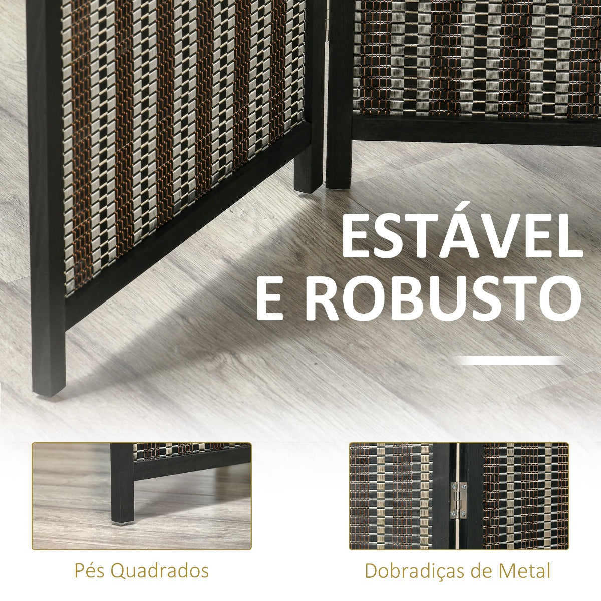 Biombo de 4 Panéis Dobrável - Design Japonês - Leva-Me Contigo - Móveis & Decoração